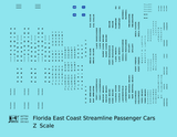 Florida East Coast Streamlined Passenger Car Black