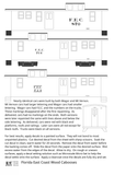 Florida East Coast Wood Caboose White  - Decal