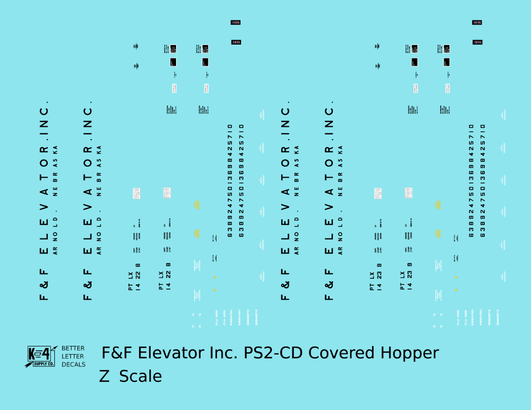 F&F Elevator, Inc. PS-2CD Covered Hopper Black Arnold, Nebraska