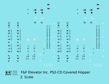 F&F Elevator, Inc. PS-2CD Covered Hopper Black Arnold, Nebraska
