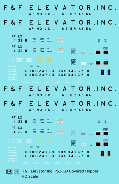 F&F Elevator, Inc. PS-2CD Covered Hopper Black Arnold, Nebraska