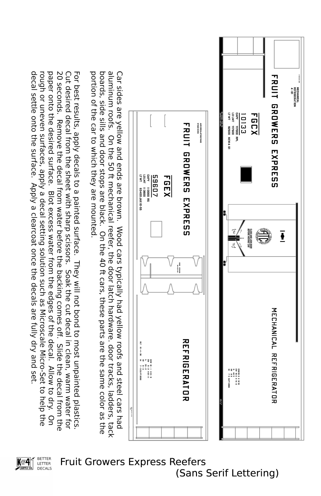 Fruit Growers Express Ice Or Mechanical Reefer Black