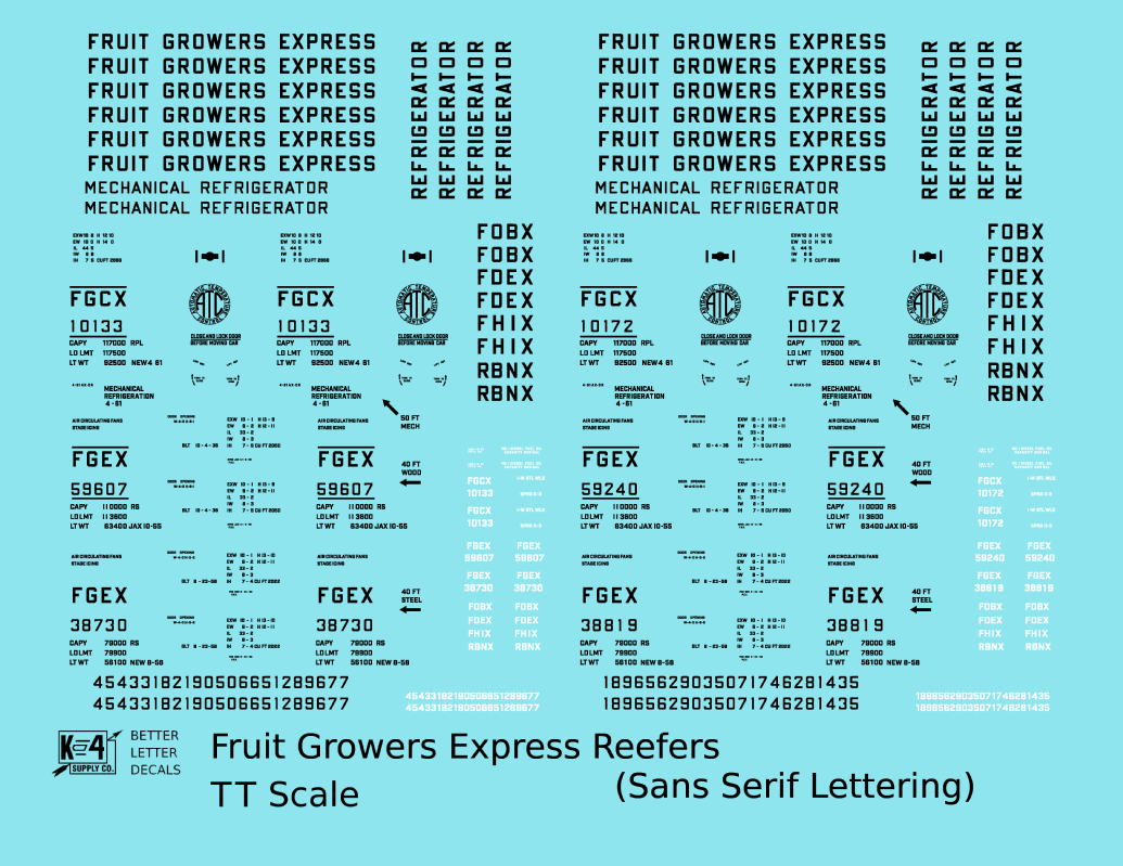 Fruit Growers Express Ice Or Mechanical Reefer Black