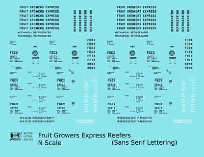Fruit Growers Express Ice Or Mechanical Reefer Black