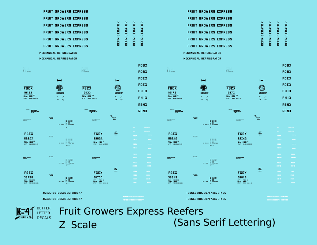 Fruit Growers Express Ice Or Mechanical Reefer Black