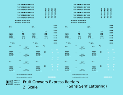 Fruit Growers Express Ice Or Mechanical Reefer Black