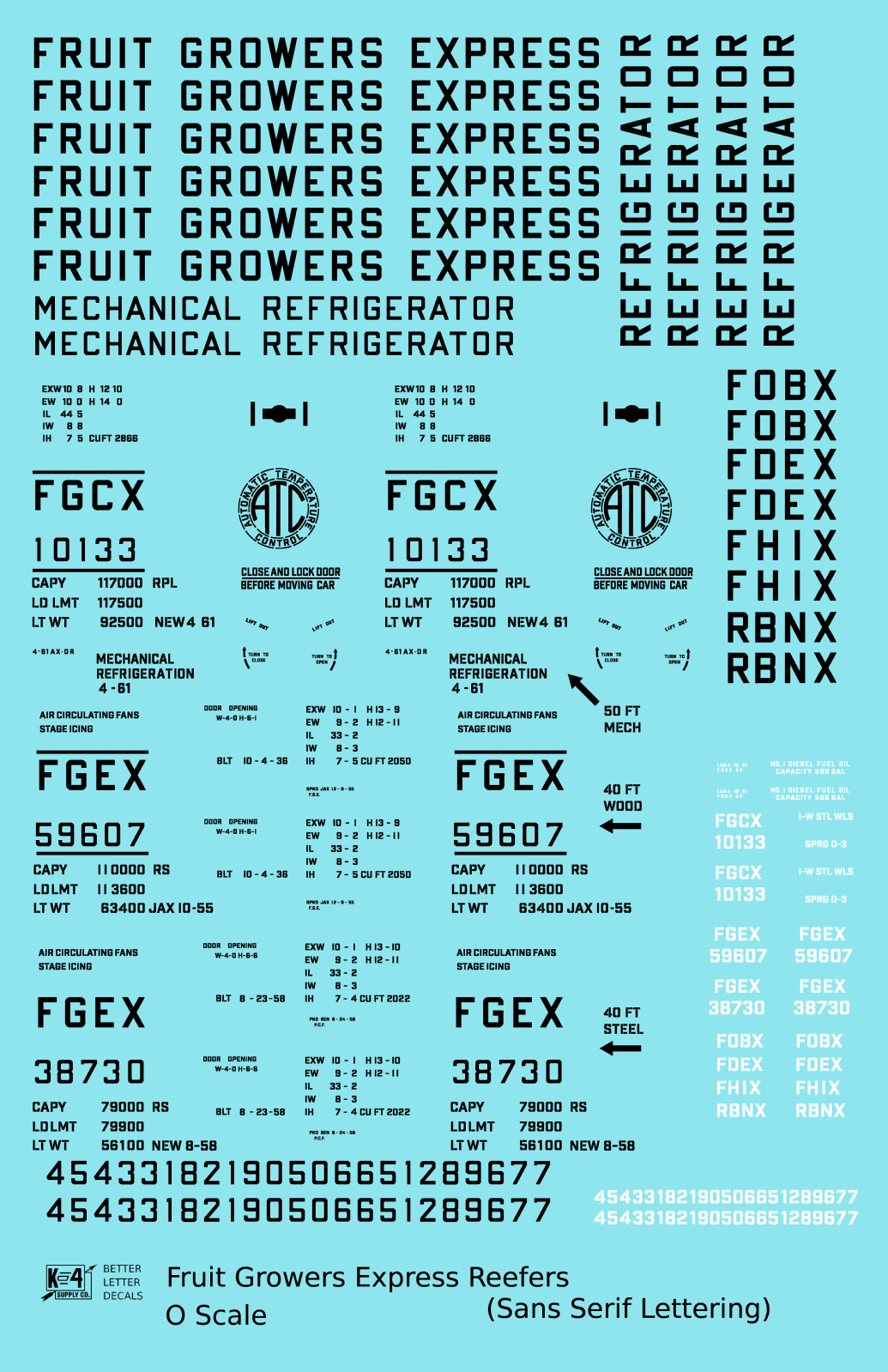 Fruit Growers Express Ice Or Mechanical Reefer Black