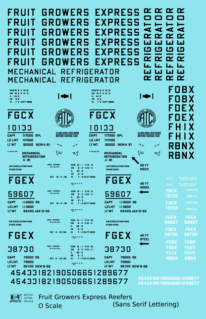 Fruit Growers Express Ice Or Mechanical Reefer Black