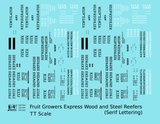 Fruit Growers Express 40 Ft Reefer Black Serif