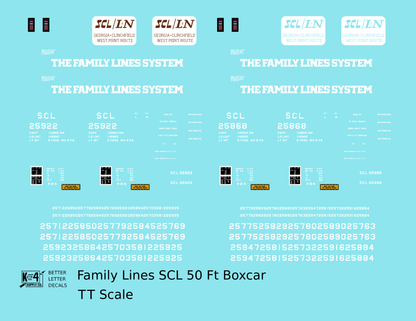 Family Lines SCL 50 Ft Boxcar White