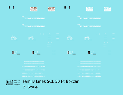 Family Lines SCL 50 Ft Boxcar White