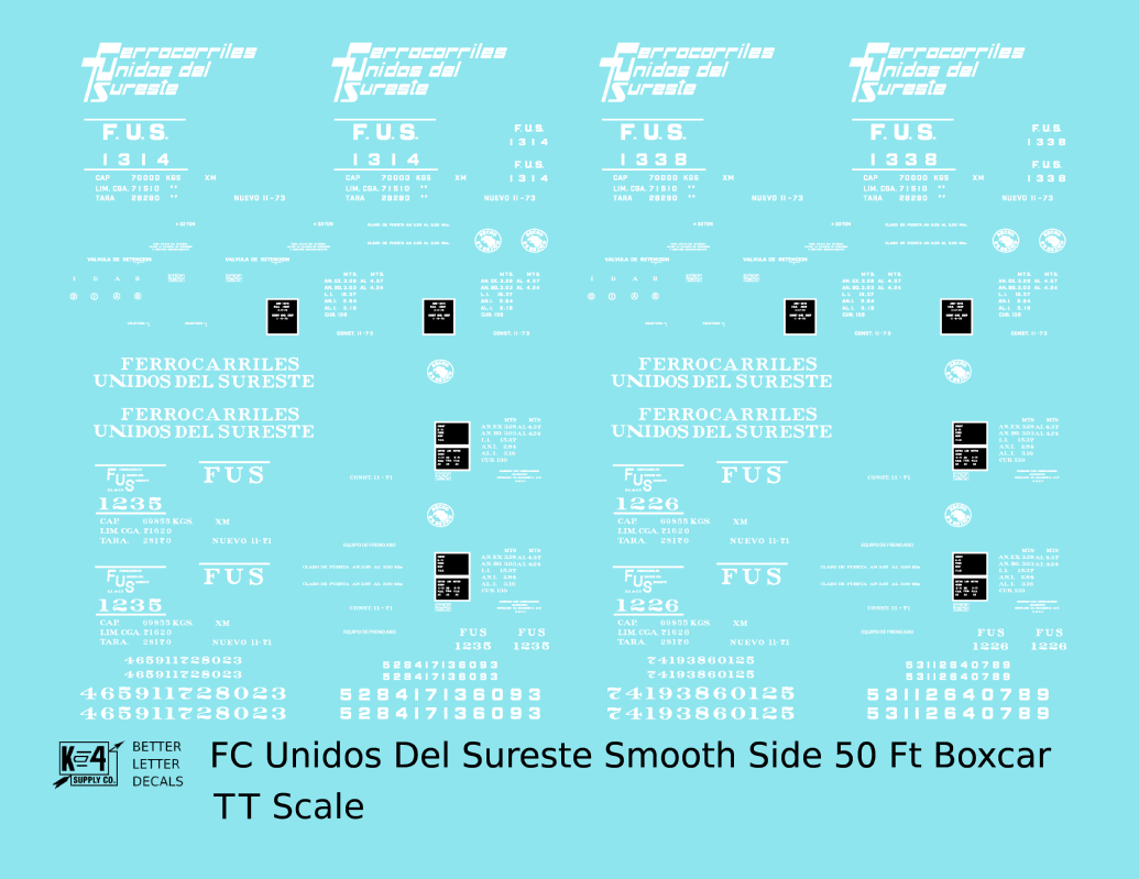 FC Unidos Del Sureste 50 Ft Boxcar White