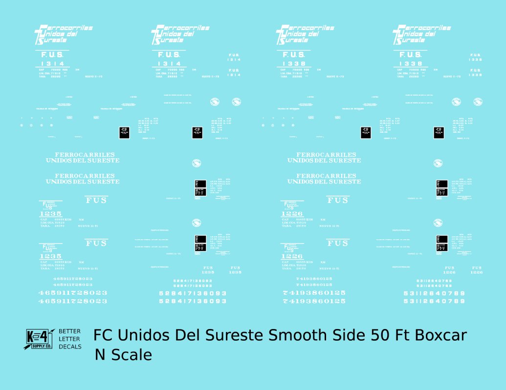 FC Unidos Del Sureste 50 Ft Boxcar White