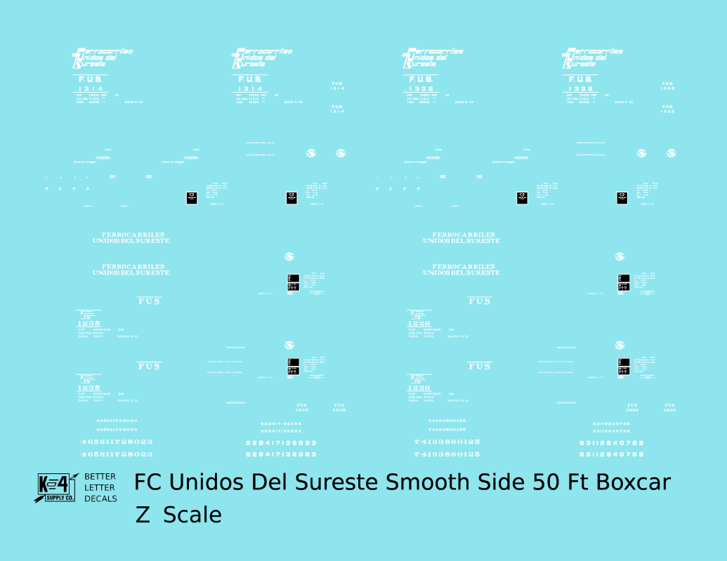 FC Unidos Del Sureste 50 Ft Boxcar White