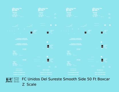 FC Unidos Del Sureste 50 Ft Boxcar White