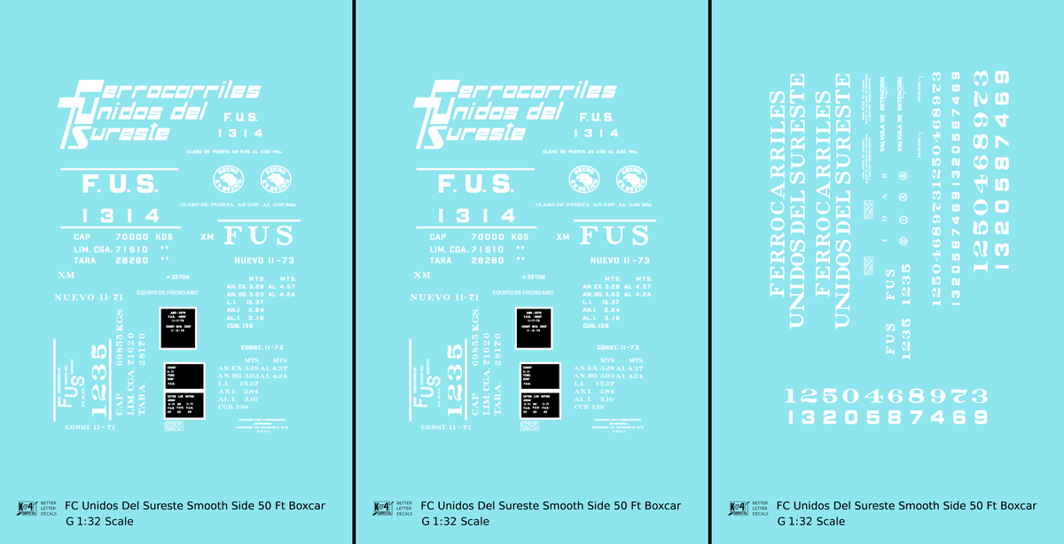 FC Unidos Del Sureste 50 Ft Boxcar White