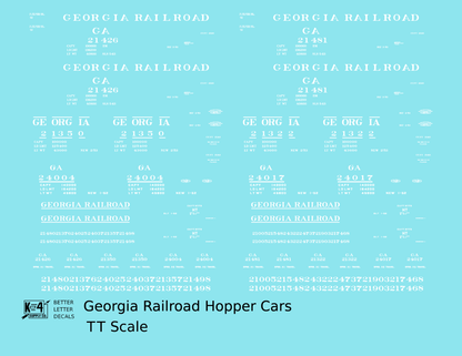 Georgia Railroad Hopper Car White