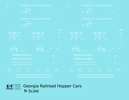 Georgia Railroad Hopper Car White
