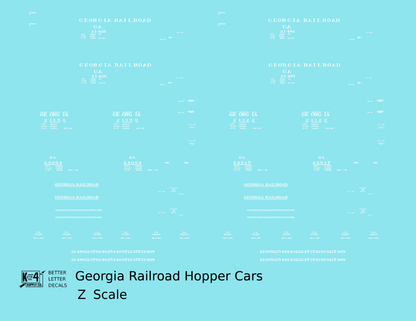 Georgia Railroad Hopper Car White