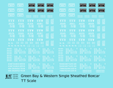 Green Bay and Western Single Sheathed Boxcar White