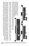 Georgia and Florida Diesel Locomotive Gold Southern Scheme - Decal