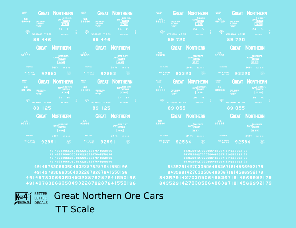 Great Northern Ore Jenny Car White
