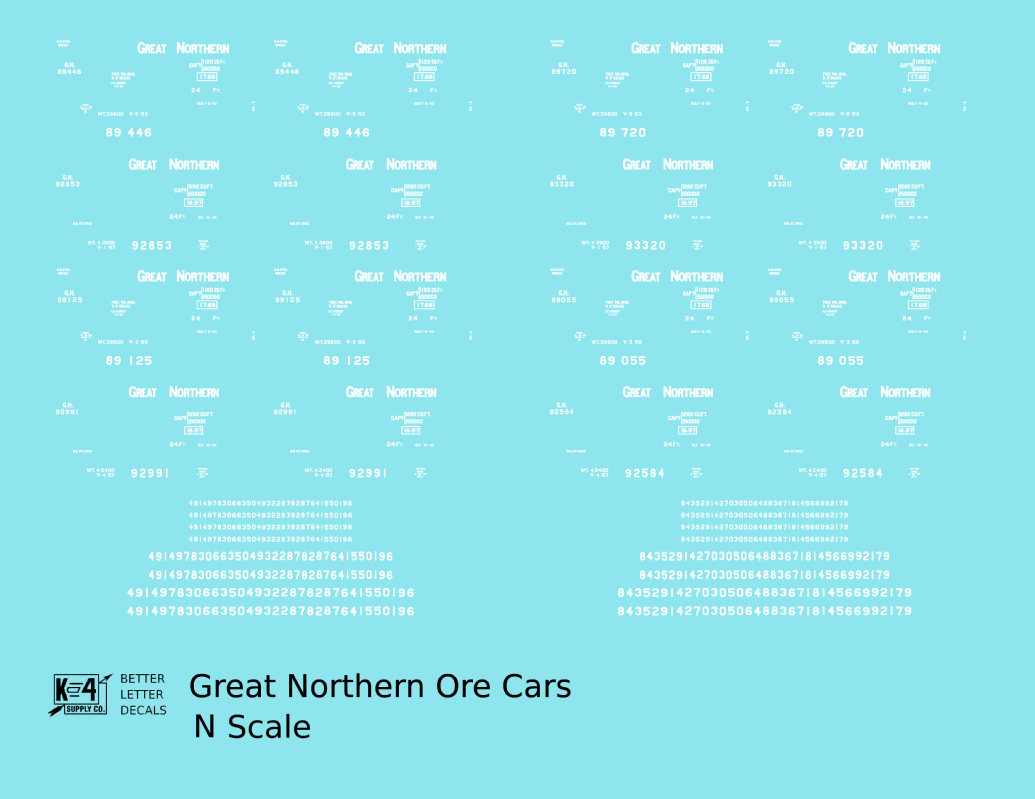 Great Northern Ore Jenny Car White