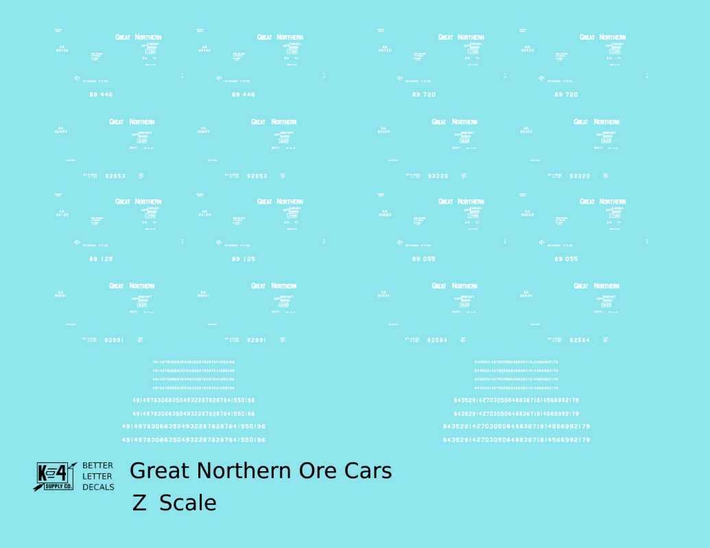 Great Northern Ore Jenny Car White