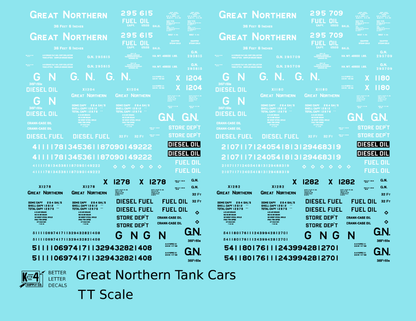 Great Northern Tank Car White and Black