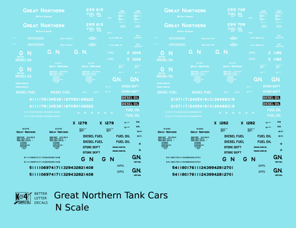 Great Northern Tank Car White and Black