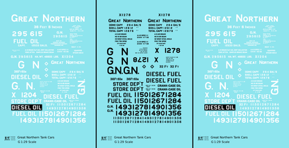 Great Northern Tank Car White and Black