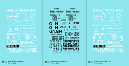 Great Northern Tank Car White and Black