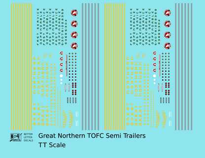 Great Northern TOFC Piggyback Semi Trailer 