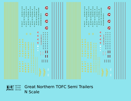 Great Northern TOFC Piggyback Semi Trailer 