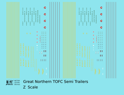 Great Northern TOFC Piggyback Semi Trailer 