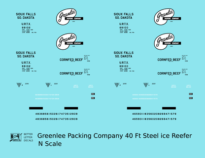 Greenlee Packing Co 40 Ft Steel Ice Reefer South Dakota