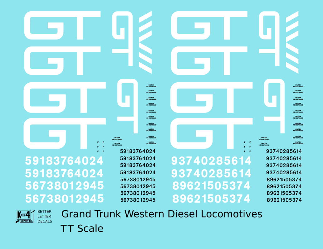 Grand Trunk Western Diesel Locomotive White