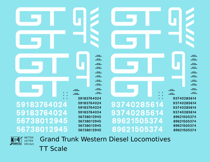 Grand Trunk Western Diesel Locomotive White