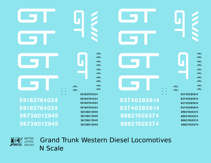 Grand Trunk Western Diesel Locomotive White
