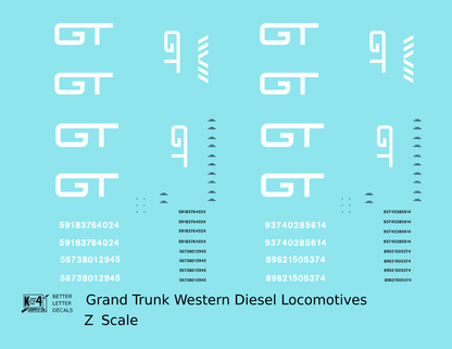 Grand Trunk Western Diesel Locomotive White