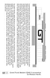 Grand Trunk Western EMD SD40-2 Locomotive Red Ex-Missouri Pacific