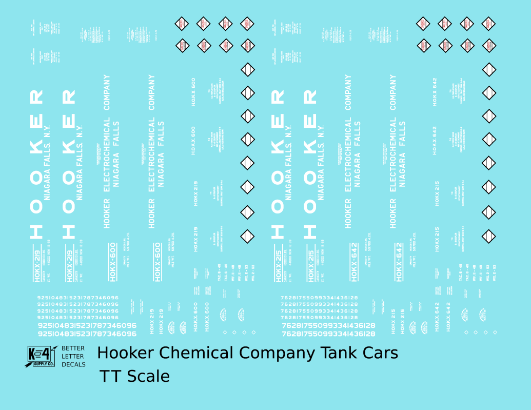 Hooker Chemical / Electrochemical Tank Car White Niagara Falls