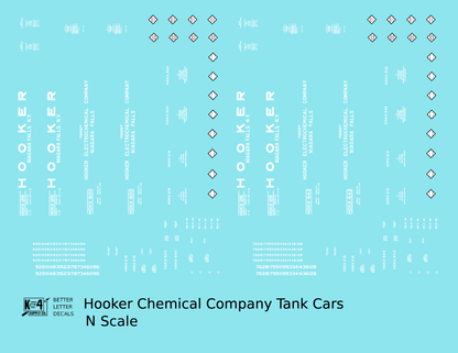 Hooker Chemical / Electrochemical Tank Car White Niagara Falls