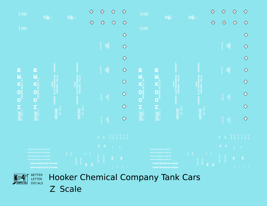 Hooker Chemical / Electrochemical Tank Car White Niagara Falls
