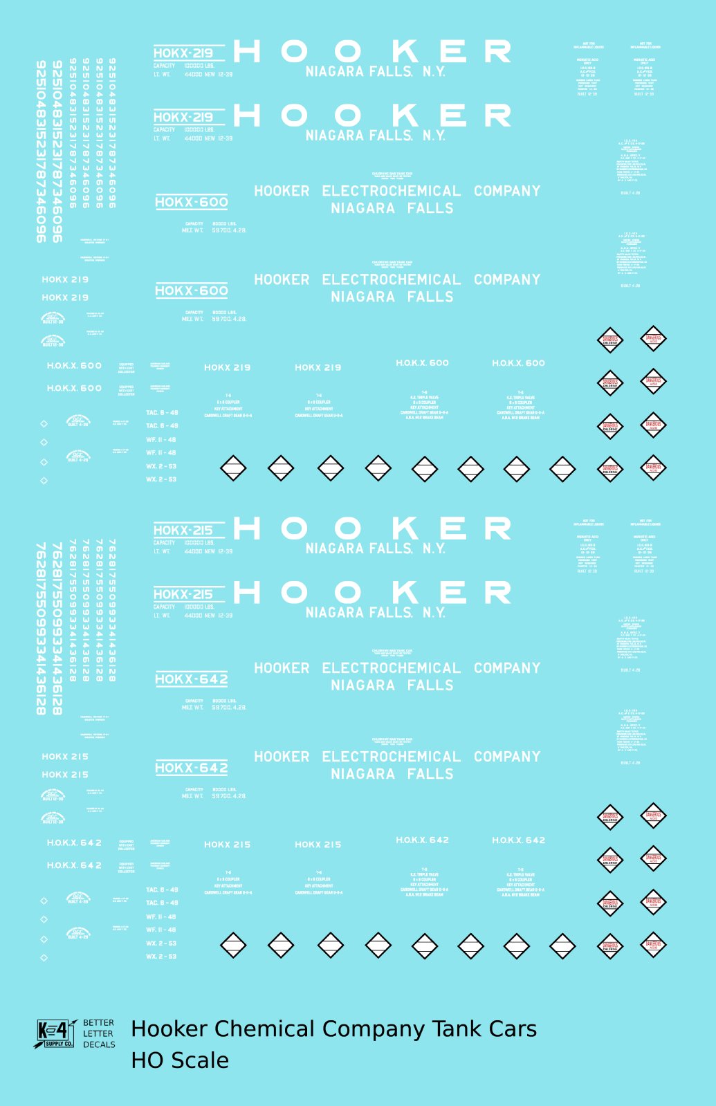 Hooker Chemical / Electrochemical Tank Car White Niagara Falls