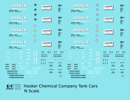Hooker Chemical Tank Car White and Black Niagara Falls