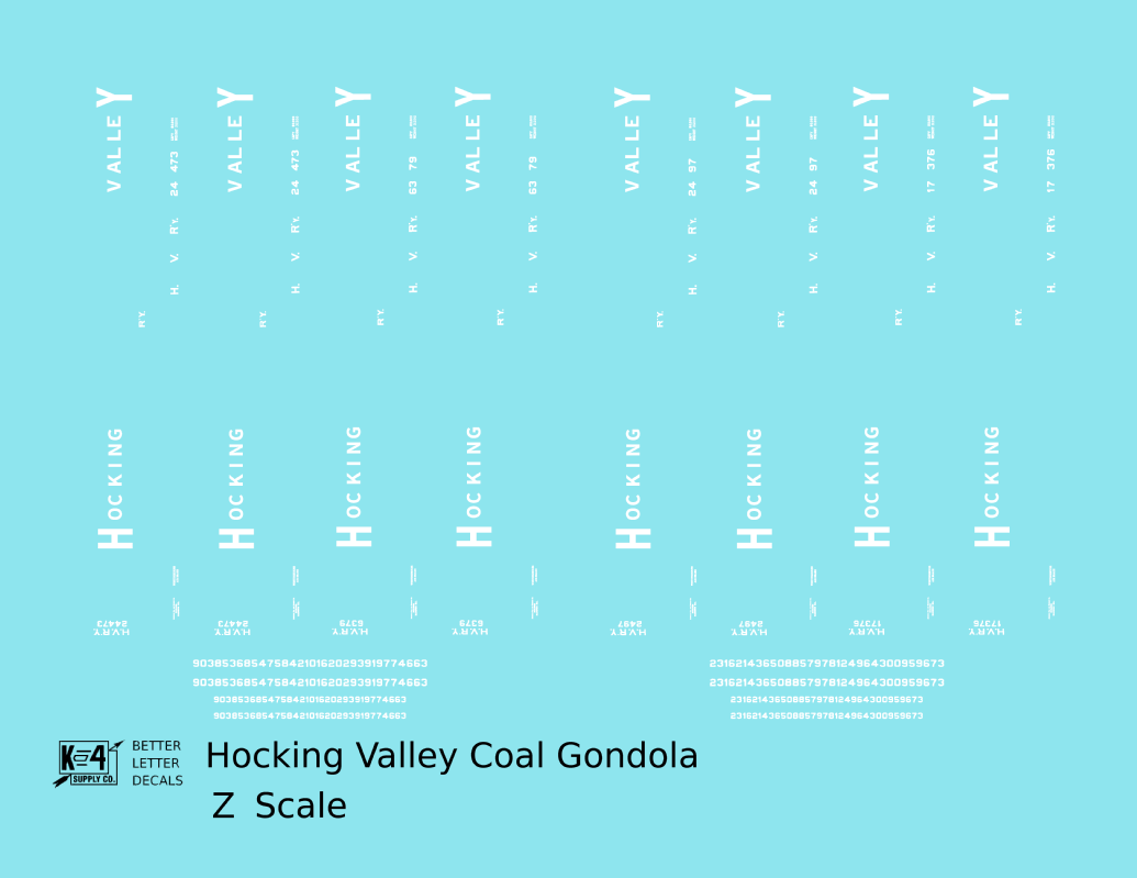 Hocking Valley Coal Gondola White