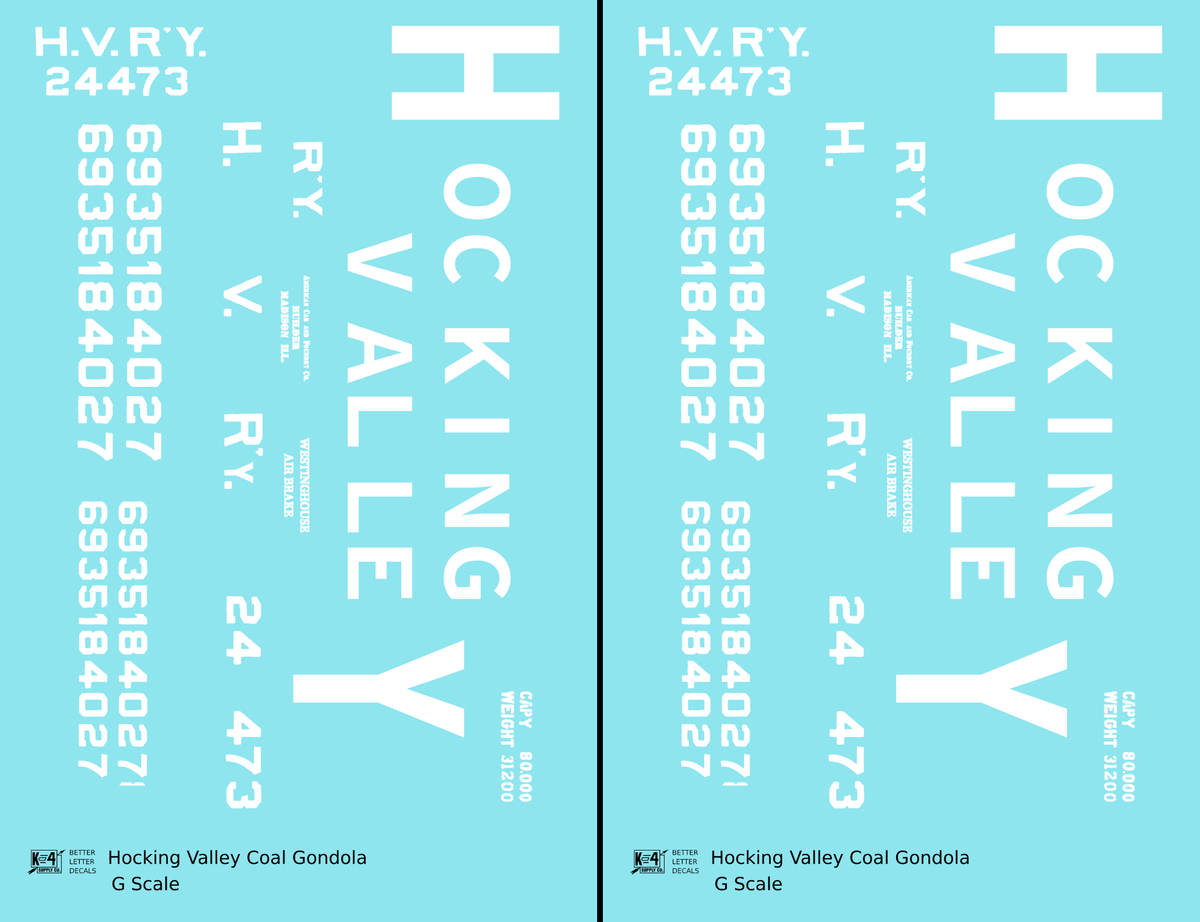 Hocking Valley Coal Gondola White