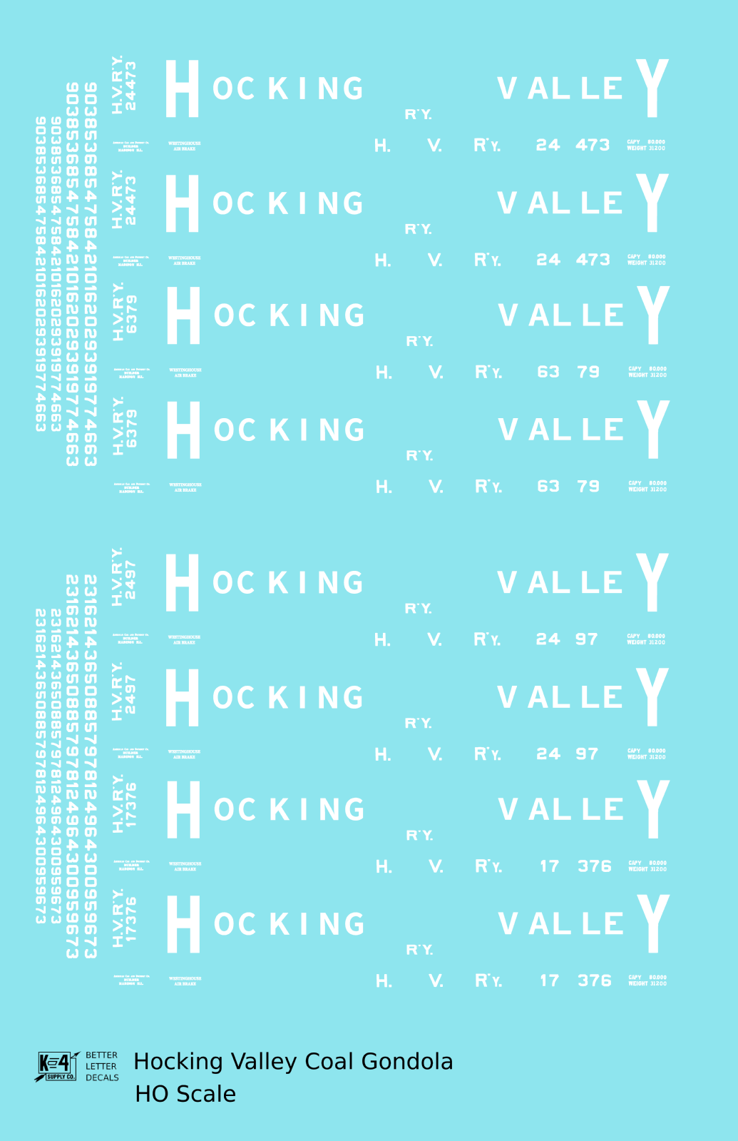 Hocking Valley Coal Gondola White