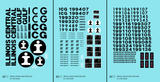 Illinois Central Gulf Caboose Black  - Decal - Choose Scale